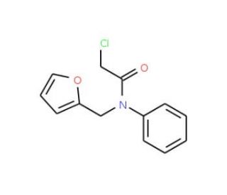 2-chloro-N-(2-furylmethyl)-N-phenylacetamide - chemical structure image