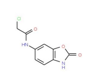 2-Chloro-N-(2-hydroxy-benzooxazol-6-yl)-acetamide - chemical structure image