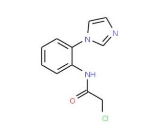 2-Chloro-N-(2-imidazol-1-yl-phenyl)-acetamide - chemical structure image