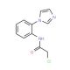 2-Chloro-N-(2-imidazol-1-yl-phenyl)-acetamide - chemical structure image
