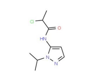 2-Chloro-N-(2-isopropyl-2H-pyrazol-3-yl)-propionamide - chemical structure image