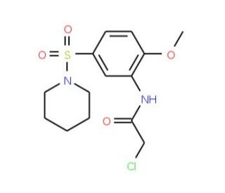 2-Chloro-N-[2-methoxy-5-(piperidine-1-sulfonyl)-phenyl]-acetamide - chemical structure image