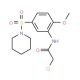 2-Chloro-N-[2-methoxy-5-(piperidine-1-sulfonyl)-phenyl]-acetamide - chemical structure image
