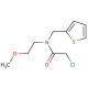 2-chloro-N-(2-methoxyethyl)-N-(thien-2-ylmethyl)acetamide - chemical structure image