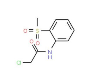 2-chloro-N-[2-(methylsulfonyl)phenyl]acetamide - chemical structure image