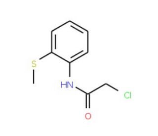 2-Chloro-N-[2-(methylthio)phenyl]acetamide - chemical structure image