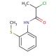 2-chloro-N-[2-(methylthio)phenyl]propanamide - chemical structure image