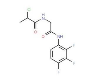 2-chloro-N-{2-oxo-2-[(2,3,4-trifluorophenyl)amino]ethyl}propanamide - chemical structure image