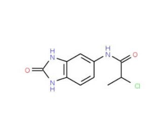 2-chloro-N-(2-oxo-2,3-dihydro-1H-benzimidazol-5-yl)propanamide - chemical structure image