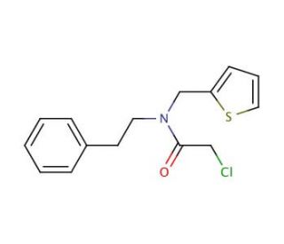 2-chloro-N-(2-phenylethyl)-N-(thien-2-ylmethyl)acetamide - chemical structure image