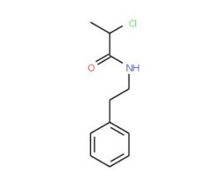 2-chloro-N-(2-phenylethyl)propanamide (CAS 13156-97-3) - chemical structure image