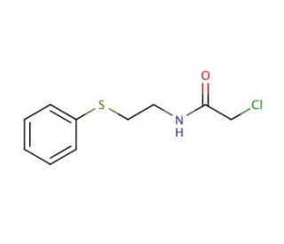 2-chloro-N-[2-(phenylthio)ethyl]acetamide - chemical structure image
