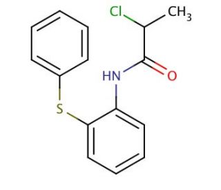 2-chloro-N-[2-(phenylthio)phenyl]propanamide - chemical structure image
