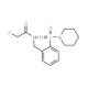 2-chloro-N-[2-(piperidin-1-ylsulfonyl)benzyl]acetamide - chemical structure image
