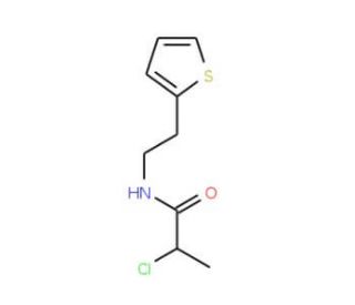 2-chloro-N-(2-thien-2-ylethyl)propanamide - chemical structure image