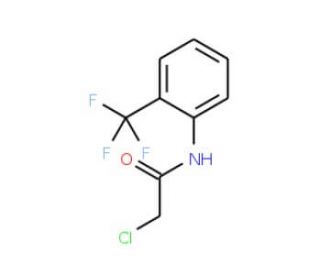 2-Chloro-N-[2-(trifluoromethyl)phenyl]acetamide (CAS 3792-04-9) - chemical structure image