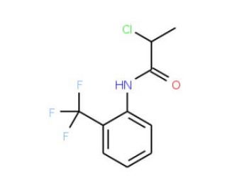 2-chloro-N-[2-(trifluoromethyl)phenyl]propanamide - chemical structure image