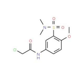 2-chloro-N-{3-[(dimethylamino)sulfonyl]-4-methoxyphenyl}acetamide - chemical structure image