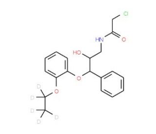 2-Chloro-N-[3-(2-ethoxyphenoxy)-2-hydroxy-3-phenylpropyl]acetamide-d5 - chemical structure image
