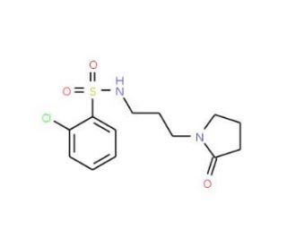 2-Chloro-N-[3-(2-oxo-1-pyrrolidinyl)propyl]-benzenesulfonamide - chemical structure image