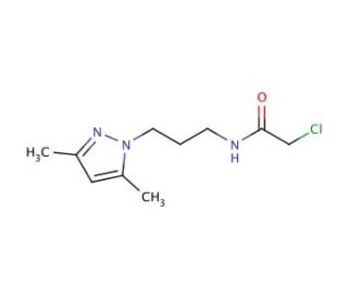 2-chloro-N-[3-(3,5-dimethyl-1H-pyrazol-1-yl)propyl]acetamide - chemical structure image