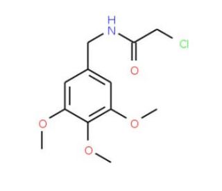 2-chloro-N-(3,4,5-trimethoxybenzyl)acetamide - chemical structure image