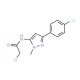 2-chloro-N-[3-(4-chlorophenyl)-1-methyl-1H-pyrazol-5-yl]acetamide - chemical structure image