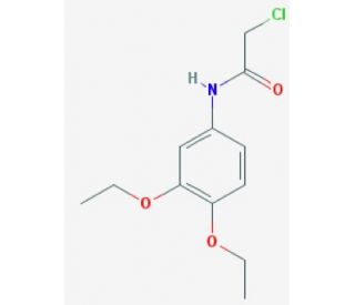 2-chloro-N-(3,4-diethoxyphenyl)acetamide - chemical structure image