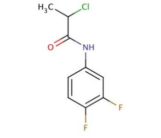 2-chloro-N-(3,4-difluorophenyl)propanamide - chemical structure image