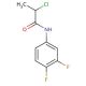 2-chloro-N-(3,4-difluorophenyl)propanamide - chemical structure image