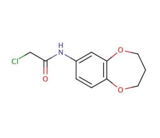 2-chloro-N-3,4-dihydro-2H-1,5-benzodioxepin-7-ylacetamide - chemical structure image