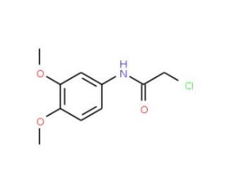 2-Chloro-N-(3,4-dimethoxy-phenyl)-acetamide (CAS 62593-78-6) - chemical structure image