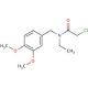 2-chloro-N-(3,4-dimethoxybenzyl)-N-ethylacetamide - chemical structure image