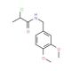 2-chloro-N-(3,4-dimethoxybenzyl)propanamide - chemical structure image