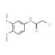 2-Chloro-N-(3,4-dimethoxyphenyl)acetamide (CAS 62593-78-6) - chemical structure image