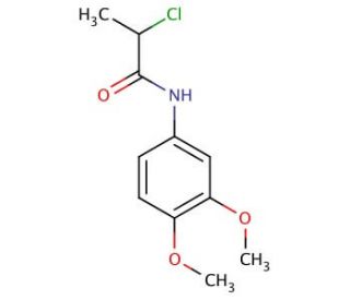2-chloro-N-(3,4-dimethoxyphenyl)propanamide - chemical structure image