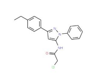 2-chloro-N-[3-(4-ethylphenyl)-1-phenyl-1H-pyrazol-5-yl]acetamide - chemical structure image
