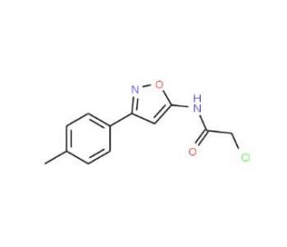 2-chloro-N-[3-(4-methylphenyl)isoxazol-5-yl]acetamide - chemical structure image