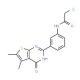 2-chloro-N-[3-(5,6-dimethyl-4-oxo-3,4-dihydrothieno[2,3-d]pyrimidin-2-yl)phenyl]acetamide - chemical structure image