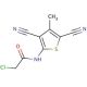 2-chloro-N-(3,5-dicyano-4-methylthien-2-yl)acetamide - chemical structure image
