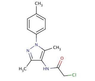 2-chloro-N-[3,5-dimethyl-1-(4-methylphenyl)-1H-pyrazol-4-yl]acetamide - chemical structure image