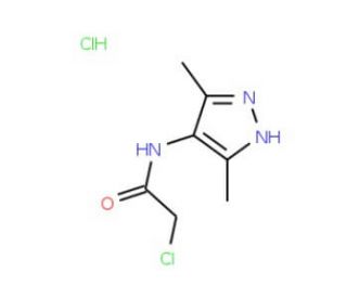 2-Chloro-N-(3,5-dimethyl-1H-pyrazol-4-yl)-acetamide hydrochloride - chemical structure image