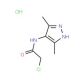 2-Chloro-N-(3,5-dimethyl-1H-pyrazol-4-yl)-acetamide hydrochloride - chemical structure image