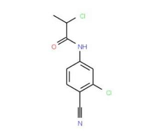 2-chloro-N-(3-chloro-4-cyanophenyl)propanamide - chemical structure image