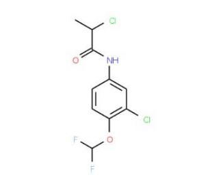 2-chloro-N-[3-chloro-4-(difluoromethoxy)phenyl]propanamide - chemical structure image