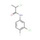 2-Chloro-N-(3-chloro-4-fluorophenyl)propanamide - chemical structure image