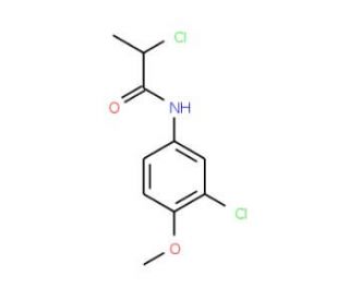 2-chloro-N-(3-chloro-4-methoxyphenyl)propanamide - chemical structure image