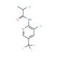 2-chloro-N-[3-chloro-5-(trifluoromethyl)pyridin-2-yl]propanamide - chemical structure image