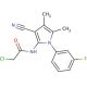 2-chloro-N-[3-cyano-1-(3-fluorophenyl)-4,5-dimethyl-1H-pyrrol-2-yl]acetamide - chemical structure image