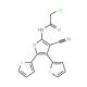 2-Chloro-N-(3-cyano-4,5-di-thiophen-2-yl-furan-2-yl)-acetamide - chemical structure image